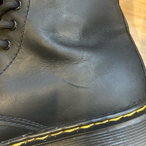 Unisex Dr. Martens Waterproof Black Leather Boots, Size 3 US - Picture 5 of 11